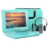 Trexonic 13.3 Inch Portable TV+DVD Player with Color TFT LED Screen and USB/HD/A