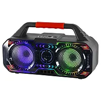 Rca Beat-4 6-Watt Beat-4 Portable Bluetooth Boom Box, Tws, Dual Drivers, Rgb Lig