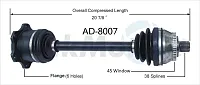 TRAKMOTIVE AD8007 New Cv Axle