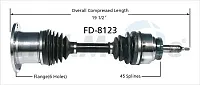 TRAKMOTIVE FD8123 New Cv Axle