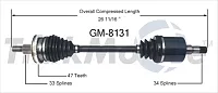 TRAKMOTIVE GM8131 New Cv Axle
