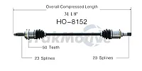 TRAKMOTIVE HO8152 New Cv Axle