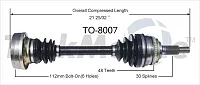 TRAKMOTIVE TO8007 New Cv Axle