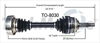 TRAKMOTIVE TO8030 New Cv Axle