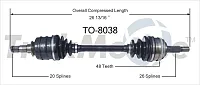 TRAKMOTIVE TO8038 New Cv Axle
