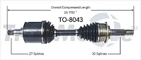 TRAKMOTIVE TO8043 New Cv Axle