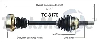 TRAKMOTIVE TO8170 New Cv Axle