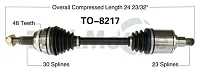 TRAKMOTIVE TO8217 New Cv Axle