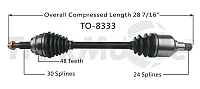 TRAKMOTIVE TO8333 New Cv Axle
