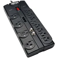 Tripp Lite By Eaton Tlp1208Teltv 12-Ac Outlet, Telco, And Coax 2,880-Joules Prot