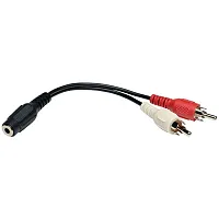 Tripp Lite By Eaton P316-06N 3.5-Mm Female To 2 Rca Male Stereo Audio Y-Splitter