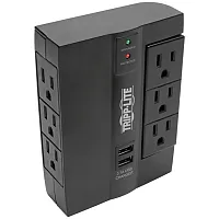 Tripp Lite By Eaton Swivel6Usb 3-Ac Swiveling Outlet, 3-Ac Fixed Outlet, And 2-U