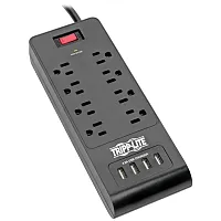 Tripp Lite By Eaton Tlp864Usbb 8-Ac Outlet And 4-Usb Port 1,800-Joules Protect I