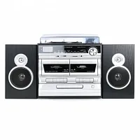 Trexonic 3-Speed Turntable With CD Player, Double Cassette Playe