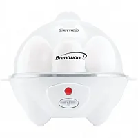 Brentwood Electric 7 Egg Cooker with Auto Shut Off in White