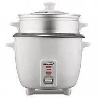 Brentwood 8 Cup Rice Cooker / Non-Stick with Steamer in White