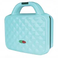 Brentwood Couture Purse Non-Stick Dual Waffle Maker in Blue with Indicator Light