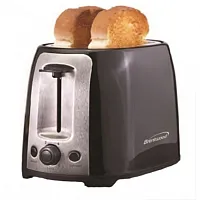 Brentwood 2 Slice Cool Touch Toaster ; Red and Stainless Steel
