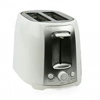 Brentwood 2 Slice Cool Touch Toaster ; White and Stainless Steel