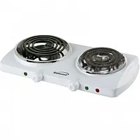 Brentwood Electric 1500W Double Burner Spiral White