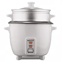 Brentwood 15 Cup Rice Cooker / Non-Stick with Steamer in White