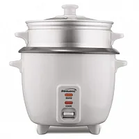 Brentwood 5 Cup Rice Cooker/Non-Stick with Steamer in White