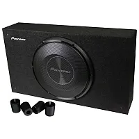 Pioneer Single 10&quot; Shallow Mount Pre-Loaded Enclosure - 1200 Wat
