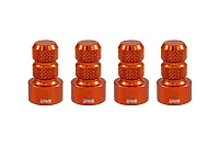 TRUE SPIKE WVC002OG Orange; Billet Aluminum; Set Of 4 C