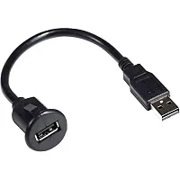 Pac Short Usb Dash Mount Adaptor Cable Type A Male To Type A Fem
