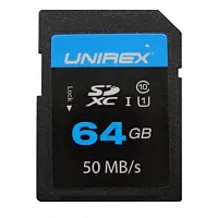 Unirex SDHC Card 64GB Class 10 (UHS-1) Memory Card