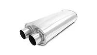 VIBRANT 10538 Streetpower Oval Muffler 2.50&#039; Inl