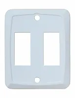 VALTERRA LLC P7201C Double Switch Plate White