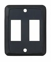 VALTERRA LLC P7215C Double Switch Plate Black