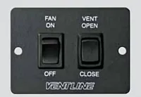 VENTLINE/DEX VC053302A Wall Mnt Remote Switch Bl