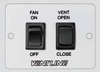 VENTLINE/DEX VC053303A Wall Mnt Remote Switch Wh