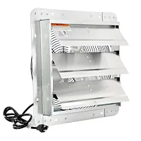 Vie Air 12 Inch Shutter Exhaust Fan with Power Cord