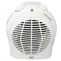 Vie Air 1500W Portable 2-Settings White Fan Heater with Adjustable Thermostat -