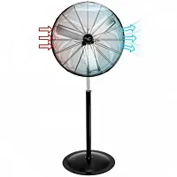 Vie Air 30 Inch Industrial Heavy Duty Pedestal Oscillating Metal Stand Fan