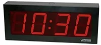 VALCOM V-DW11040B 4.0In Digital Clock, 110 Vac24V