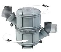 VETUS NLP50 Rotatable Waterlock/Muffler Type Nl