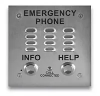 King Stainless Steel Emergency Handsfree Phone