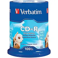 Verbatim 94712 700Mb 80-Minute 52X Cd-Rs, 100-Ct Spindle