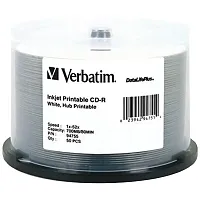 VERBATIM 94755 80-Minute/700MB 52x DataLifePlus CD-Rs (50-ct; Wh