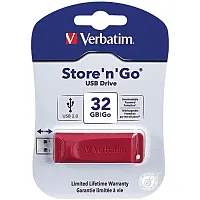 Verbatim 96806 Store &#039;N&#039; Go Usb Flash Drive, Red (32Gb)