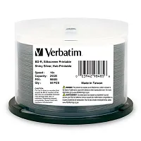 Verbatim 98485 Bd-R 25-Gb 16X Shiny Silver Silk-Screen-Printable Recordable Disc
