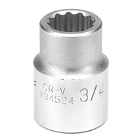 Performance Tool 3/4" Drive 3/4" 12-Point Sae Standard Socket