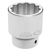 Performance Tool 3/4" Drive 42Mm 12-Point Metric Standard Socket