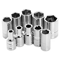 Performance Tool 1/4" Drive 6-Point Met Metric Socket Set (10-Piece Set)