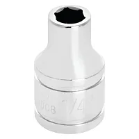 Performance Tool 3/8" Drive 1/4" Sae 6-Point Socket