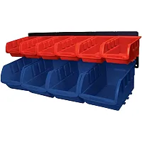 Performance Tool 10 Bin Wall Mount Storage Rack